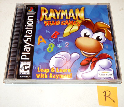 Rayman Brain Games Sony PlayStation 1 PS1 Complete! Reg. Card Nr.Mint disc CIB