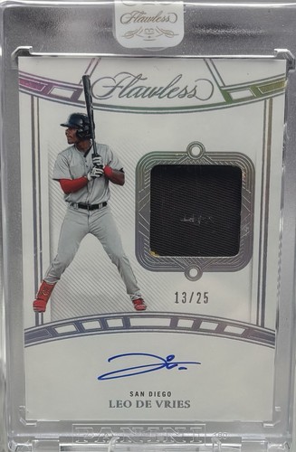 2024 Panini Flawless Baseball Leo De Vries Patch Auto /25 #FSM-LVD
