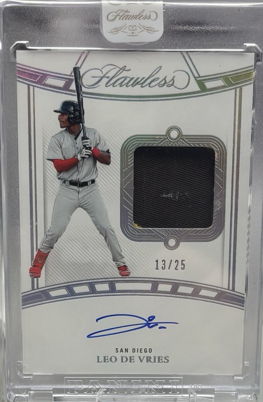 2024 Panini Flawless Baseball Leo De Vries Patch Auto /25 #FSM-LVD