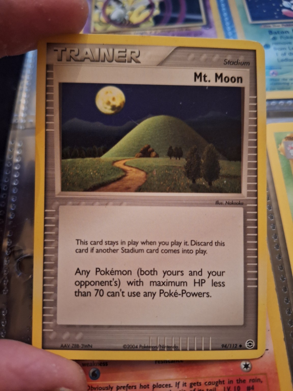Mt. Moon 94/112 – FireRed LeafGreen 2004 – Pokémon TCG – Trainer Stadium