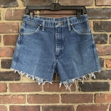 Vintage WRANGLER cutoffs denim shorts 29 waist / high rise -Cheapchicplus