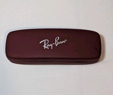 Ray-Ban Maroon Hard Case for Glasses Small Clamshell Excellent