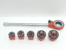 RIDGID R-200 MANUAL PIPE THREADER SET BSPT 3/8 TO 1 1/4 WITH RATCHET HANDLE USA