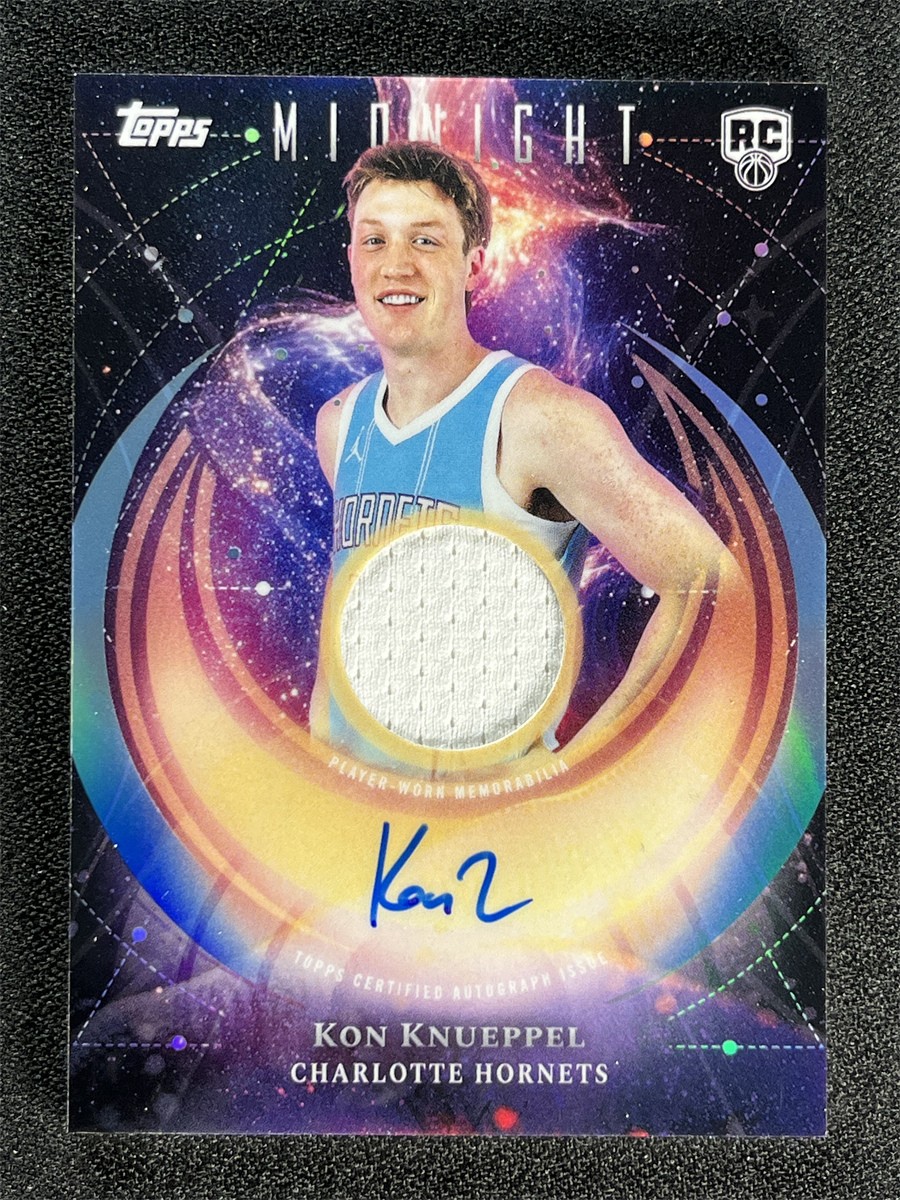 Kon Knueppel 2025 Topps Midnight #RJA-KK Rookie Jersey Autographs 