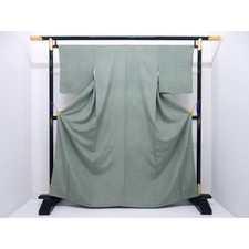 Authentic Unused Komon kimono by Terayama Tsuneo, Edo Komon pattern with f...