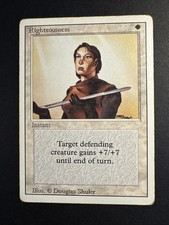 Righteousness Unlimited Edition LP/MP MTG (RM) 4RCards