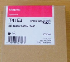 GENUINE EPSON T41E3 Magenta ink cartridge SC-T3405 T3405N SC-T5405 ORIGINAL 2028