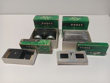 RADEX Binocular-Scope 2x2x2 stereo slide 3D Viewer 41 aluminum frames slides