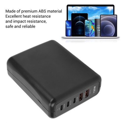 5 Port USB C Charger 120W Fast Charging Desktop USB Charging Station For Phon FY - Zdjęcie 7 z 22
