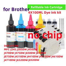 Refillable ink cartridge for Brother MFC J285DW J245 DCP-J152W Printer LC103 s