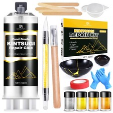 Kintsugi Repair Kit, Upgraded Food Safe Gold  Silver Transparent
