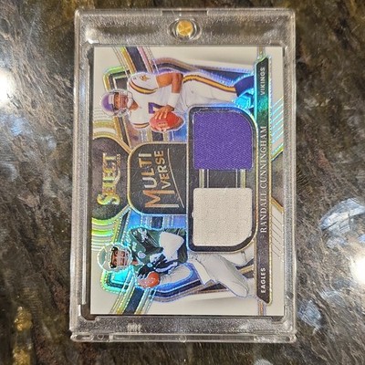Panini 2023 Select Multiverse Randall Cunningham White Prizm /75 MU-RCU Vikings 