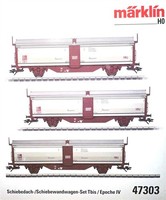 MäRklin 47303 H0 Schiebewandwagen-Set Tbis Ep.Iv Der Sj