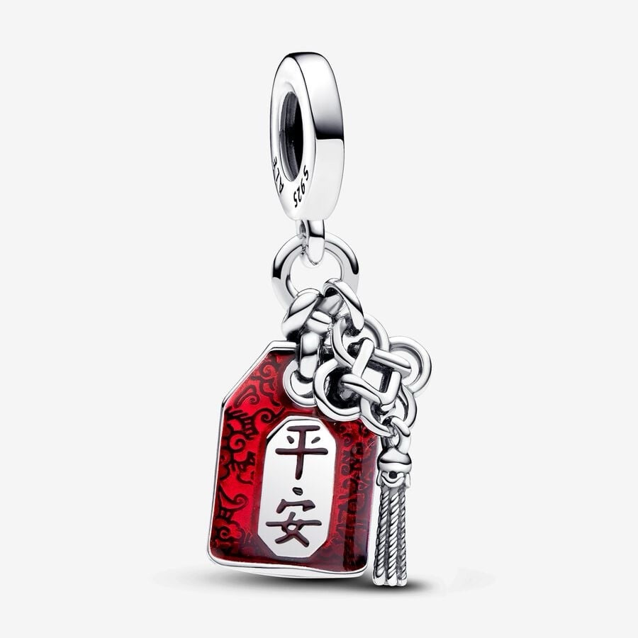 Lucky Amulet Double Dangle Pandora Charm for Chinese New Year