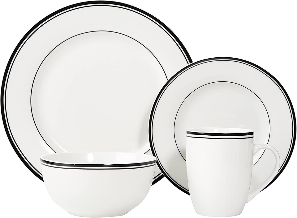 VEWEET SERENA Piatti Servizio in Porcellana Stoviglie Set 60 Pezzi con