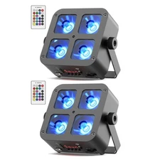 Rechargeable RGBWA+UV 4LED Par Light DMX APP Party DJ Light Disco Stage Lighting