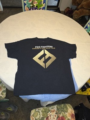 FOO FIGHTERS Concrete Gold Tour T-Shirt Mens 2XL 2018  Cotton Merch Grohl
