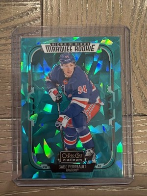 2025-26 O-Pee-Chee Platinum Gabe Perrault Turquoise Fragments 195/249 #240 (RC)
