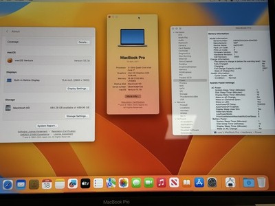 Apple MacBook Pro 15'' (2017) - i7 / 16GB / 512GB - Good Condition #T14