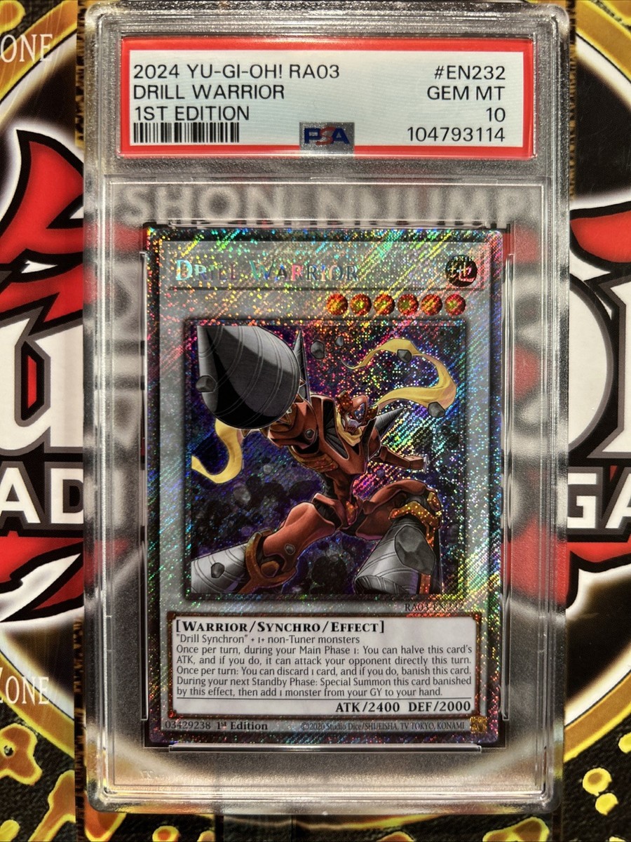 聖闘士星矢 ダルクモン B-023 トレーディングカード YuGiOh DRILL WARRIOR #RA03-EN232🔥PSA 10 GEM🔥1st ED-2024 PLATINUM