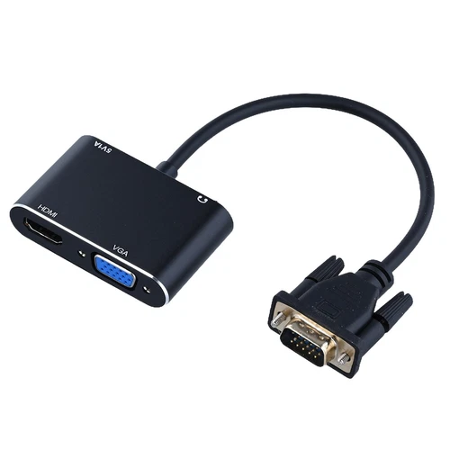 Easy to Use USB 3 0 to Audio Video Converter Adapter Dual Connectivity