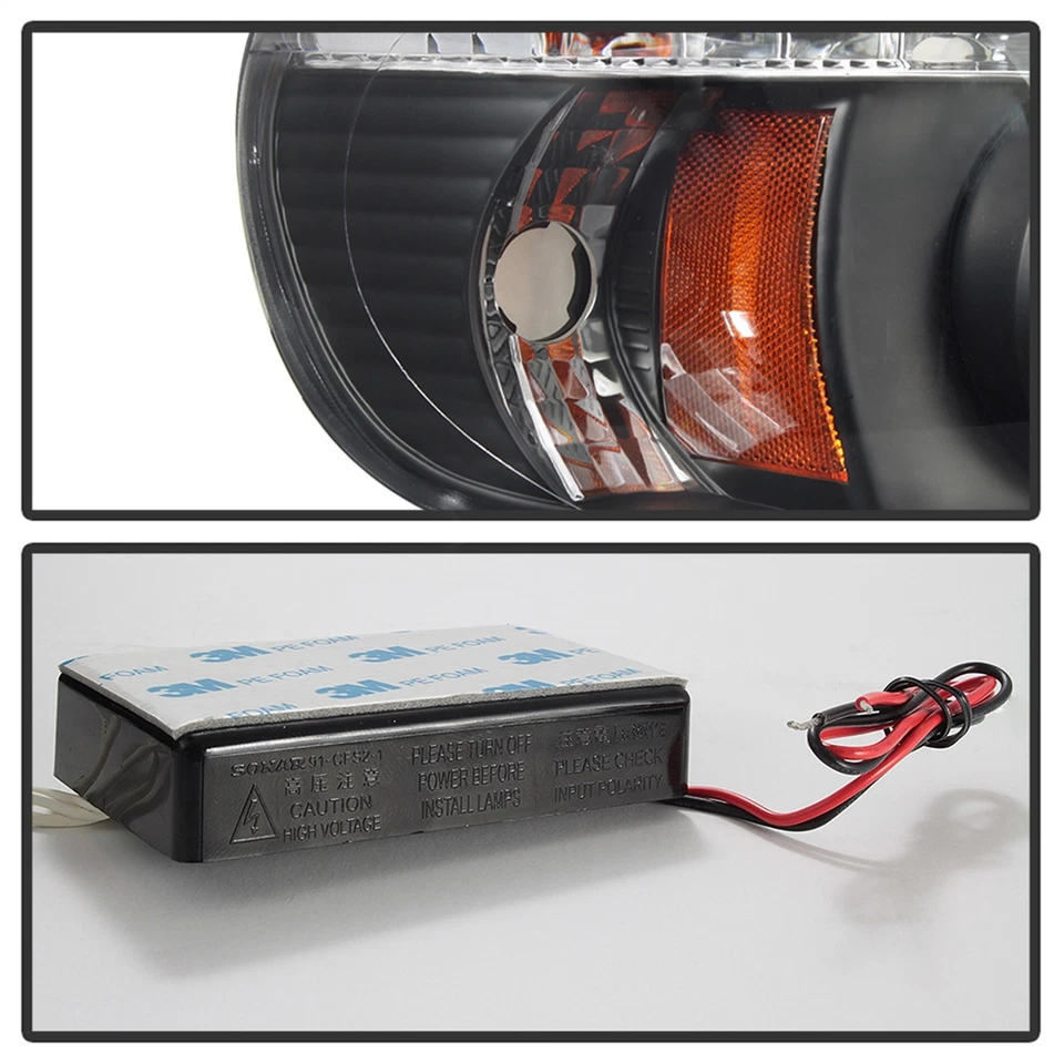 Faros proyectores halo LED negros/claros Spyder Auto 5010131 Foto 4 de 4