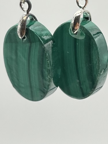 Malachit Edelstein 925 Sterling Silber Geschenke Ohrringe Schmuck leicht! - Bild 5 von 6