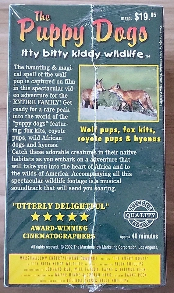 Set of 5 - Itty Bitty Kiddy Wildlife VHS 2002 Children's Educational. NEW SEALED - Image 4 of 4