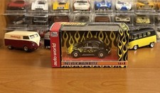 Auto World H.O. T-Jet Ultra G 65 Volkswagen Beetle VW Bug Yel Flames Pro Tinker