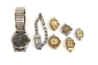 Nice Antique Wrist Watch Lot FOR REPAIR-PARTS Crosby Bulova Croton Elgin Gruen