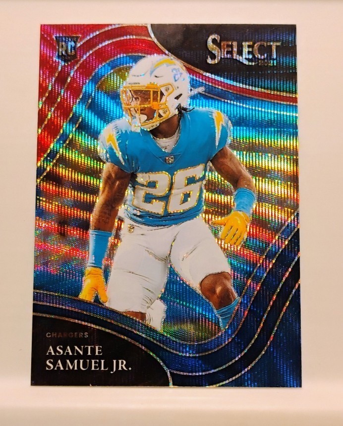 Asante Samuel Jr Rookie TRI-COLOR PRIZM #/75 (FIELD LEVEL) - 2021 Panini Select