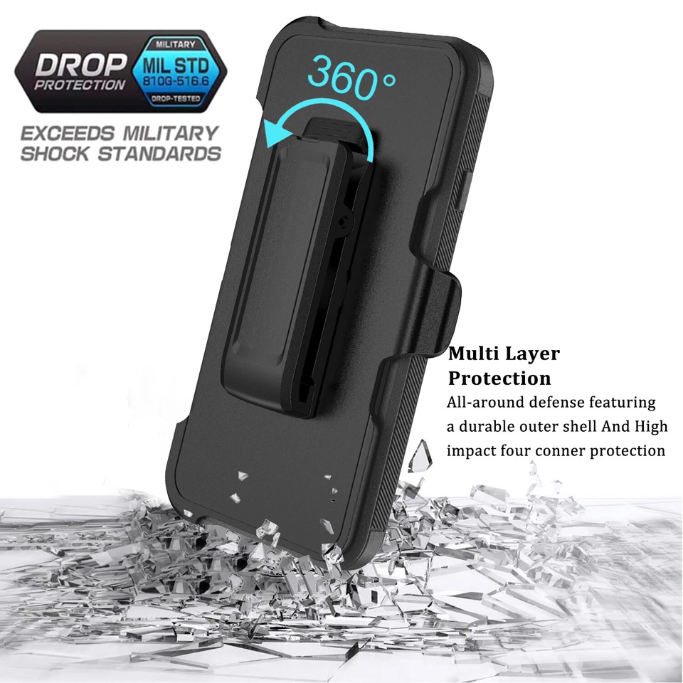 Adventurer iPhone SE 2022 2020 8 7 6S Plus Heavy Duty Case Shockproof Belt Cover - Image 3 of 4