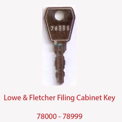 Lowe & Fletcher Replacement Filing Cabinet Key 78000 - 78999