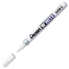 Pentel WHITE 100WS Fine Point Permanent Marker