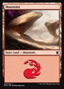 Mountain (259) - Foil x1 - Dragons of Tarkir - NM-Mint, English - Dragons of Tar