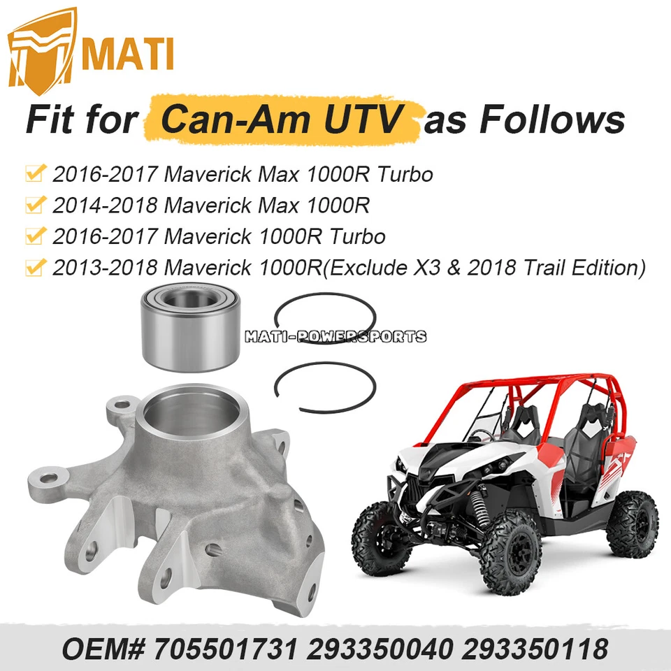 Nudillo trasero derecho para Can-Am Maverick 1000R/Maverick Max 1000R 2013-2018 Foto 4 de 4