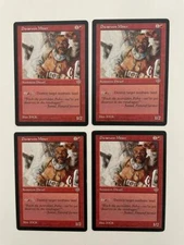 MTG 4X MIRAGE DWARVEN MINER NM MAGIC THE GATHERING CARD RED UNCOMMON CREATURE