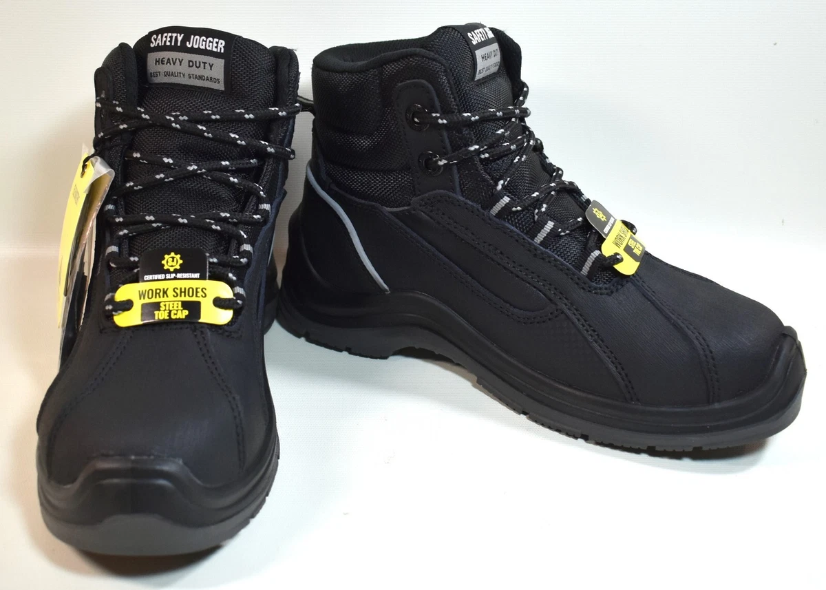 NEW Shoes for Crews Safety Jogger Elevate 81 Black Steel Toe Work Boots  Size 6.5