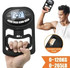 Grip Strength Tester 265lbs/120kg Digital Hand Dynamometer Grip Strength Meter
