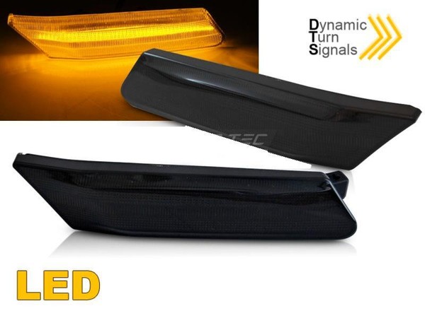 Paar Blinker Repeater Porsche 911 997 Ab 2004 Bis 2009 LED Dynamic Smoke-image