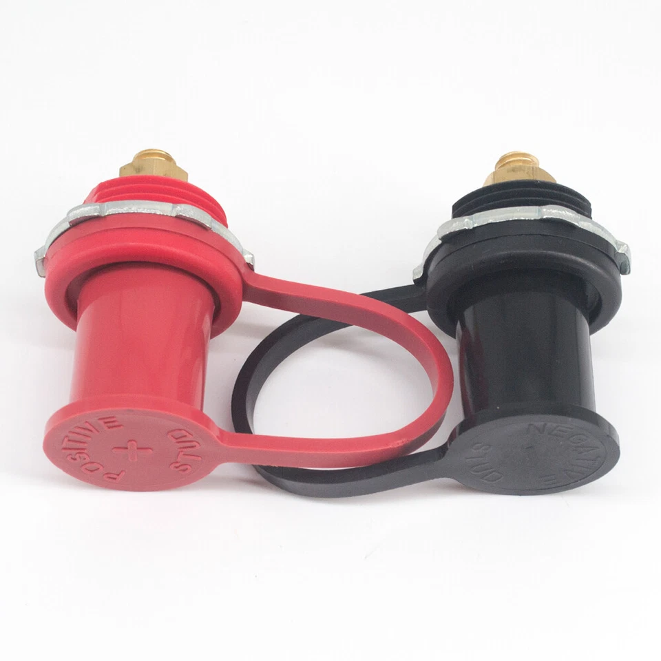 Pares de terminales de batería de puente remoto conector de poste de carga de conexión perno de 3/8" Foto 2 de 2