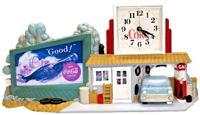 Vintage 1990 Burwood Coca-Cola Coke 3D Garage Gas Station Wall