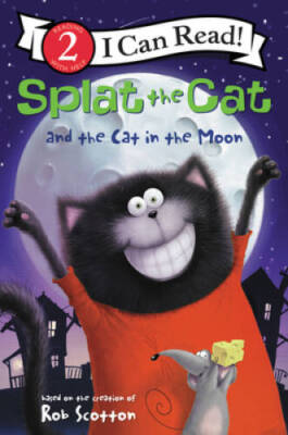 Splat the Cat and the Cat in the Moon (I Can Read Level 2) - Paperback - GOOD