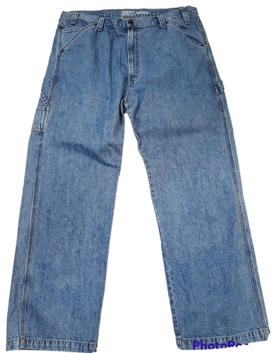 Signature by Levi Strauss & Co. Men's and Big Men's Carpenter Jeans Size 42×32 - Picture 2 of 16