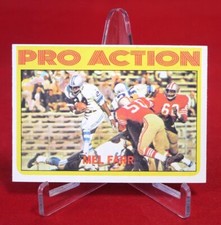 Mel Farr Pro Action TOPPS Football Card 1972 #250 NFL Near Mint (1) 
