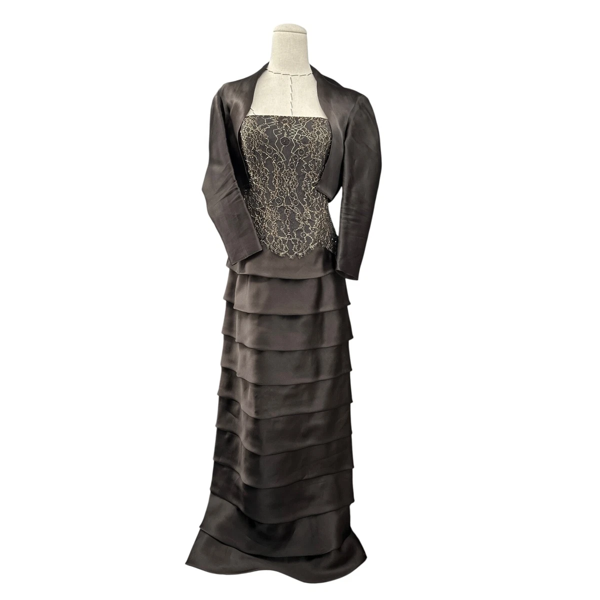 sachin and babi light blue dress $1995 New LELA ROSE Scroll Guipure Lace Jacket Black Coat for evening dress  6