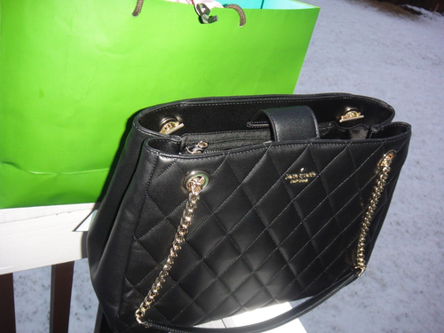New With Tag Kate Spade Carey Large Quilted Black Tote Bag$549.00.100% Authentic - 第 12/17 張圖片