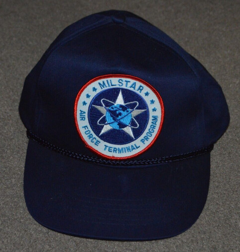 Vtg Air Force Terminal Program MIL Star Snapback Rope Hat Cap Patch