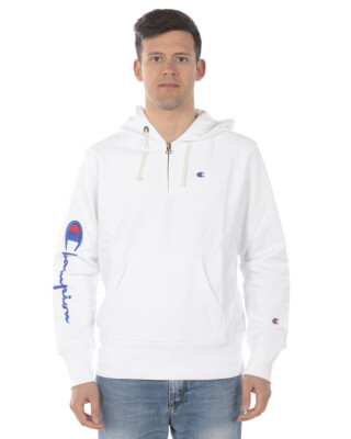Needs Champion Sweatshirt Hoodie Cotton Man White 214031 WW001 Sz L MAKE