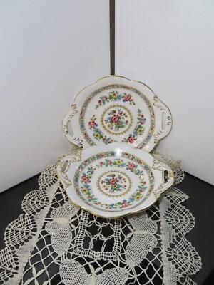 Coalport, 2er Set, Bone Cnina, runde Servierschalen